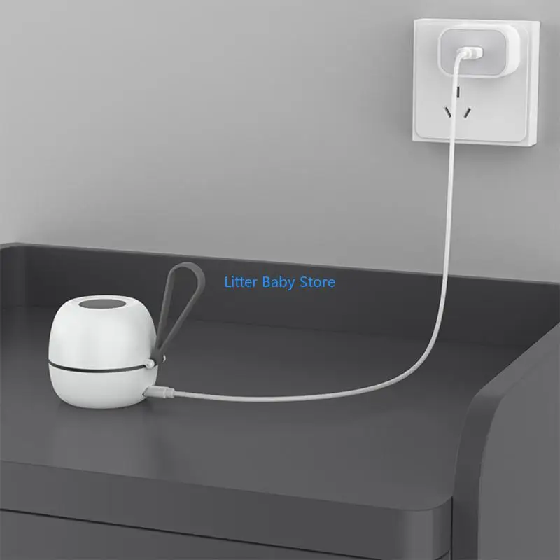 N80C Thân thiện với du lịch Lưu trữ núm vú giả Làm sạch hiệu quả Pin dung lượng 400mAh tích hợp có đèn LED