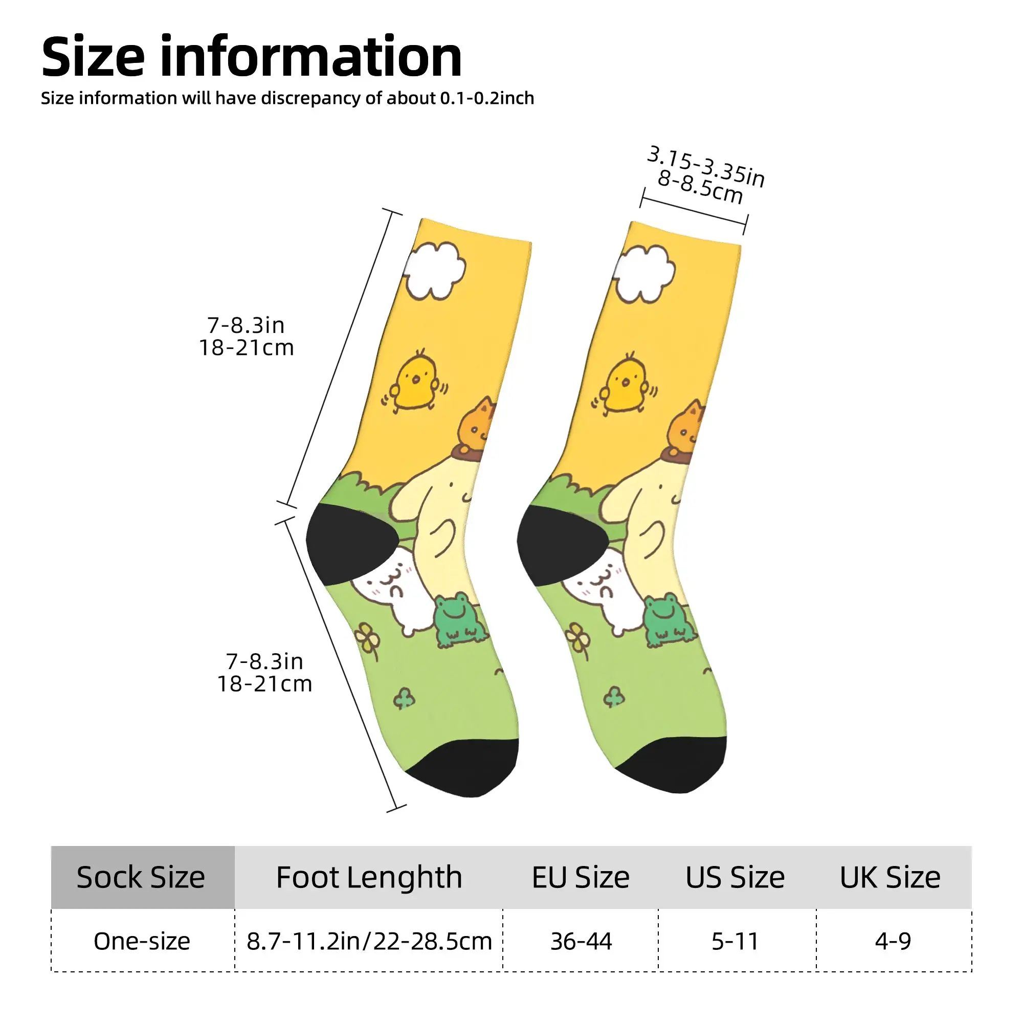 Calzini Poms Poms Purins Calze antiscivolo Coppia Calzini da esterno di alta qualità Calzini grafici eleganti autunnali