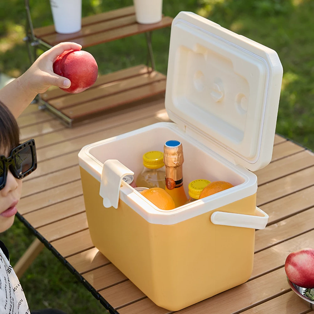 6L معزول مبرد محمول سعة كبيرة سيارة التخييم الثلاجة مقاومة للاهتراء ثلاجة فريزر صغيرة للخياط الخلفي في الهواء الطلق