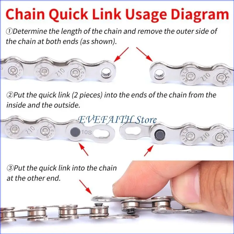 

124B Bicycles Chain Quick Link Removal Tool Mini Link Pliers for Road Bike