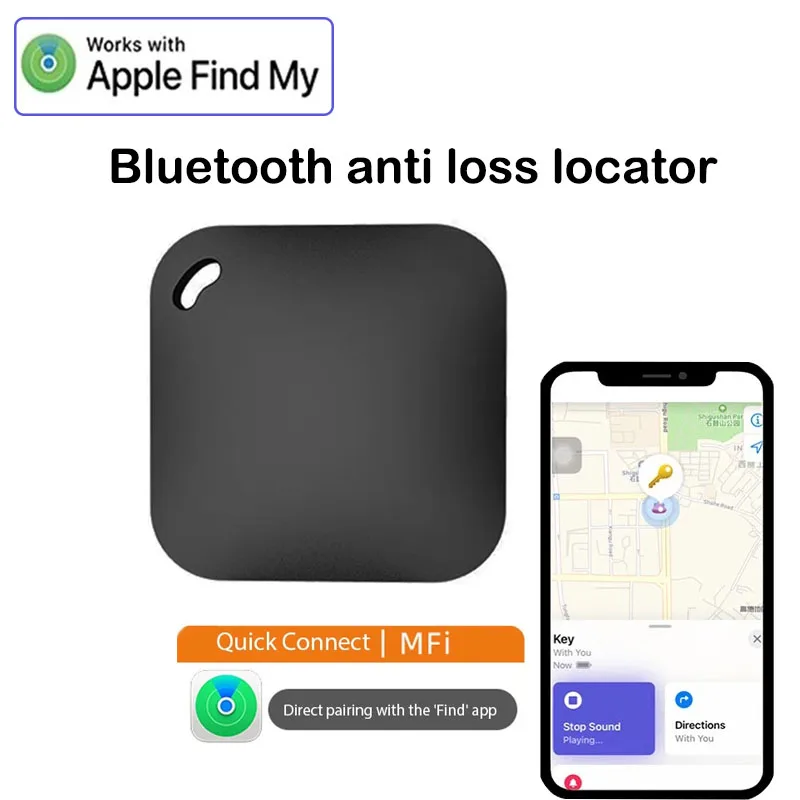 Mini loss-proof Pet Bluetooth locator Find Children's pet Key tracker GPS location accurate Easy to operate with Apple