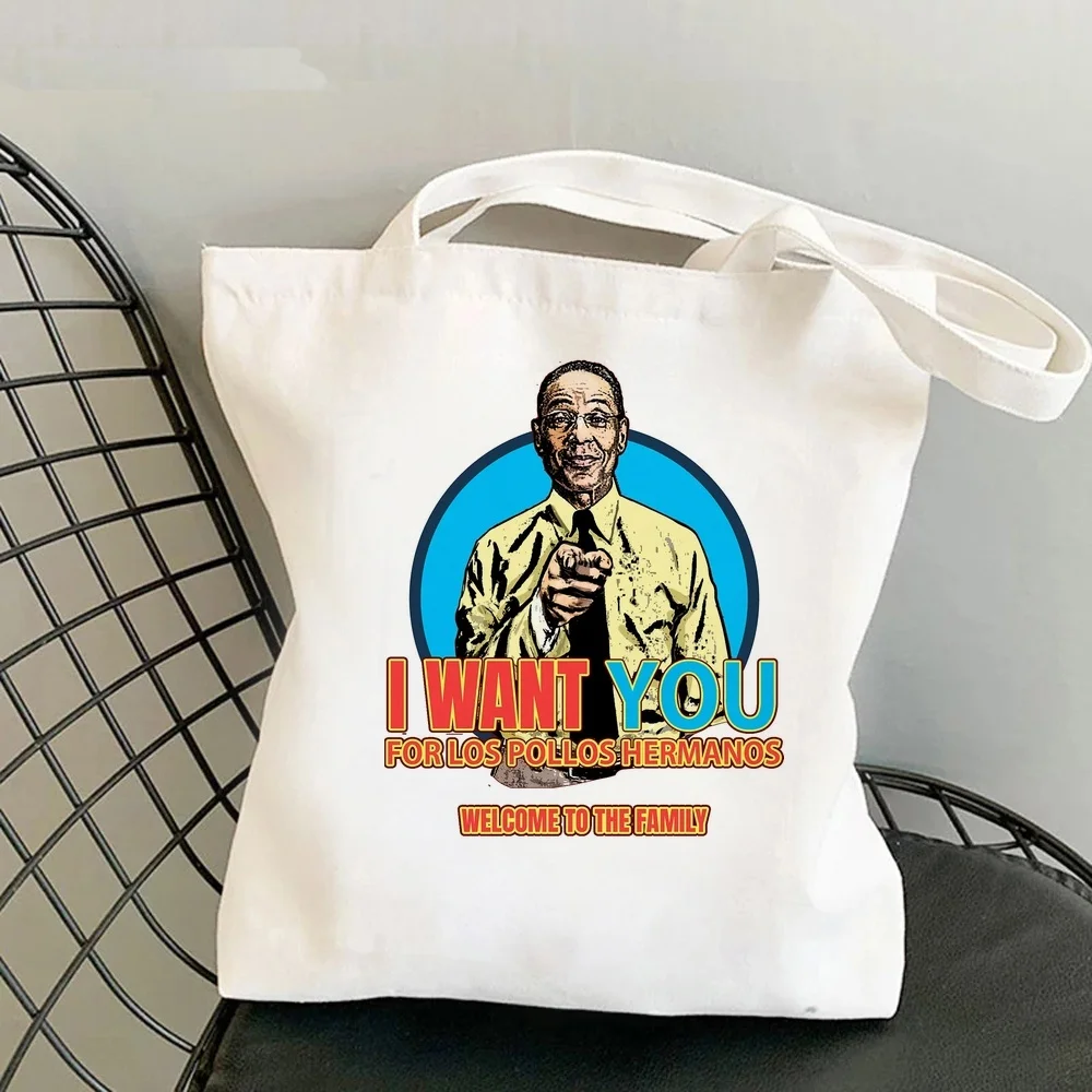 Breaking Bad Los Pollos Hermanos tote bag bolsas de tela sac cabas einkaufstasche grocery torba na zakupy woman