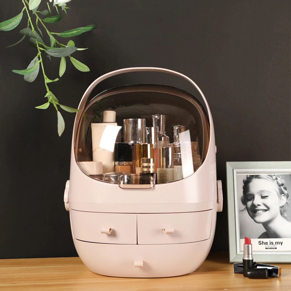 Adorable Tabletop Makeup Organizer with Drawers