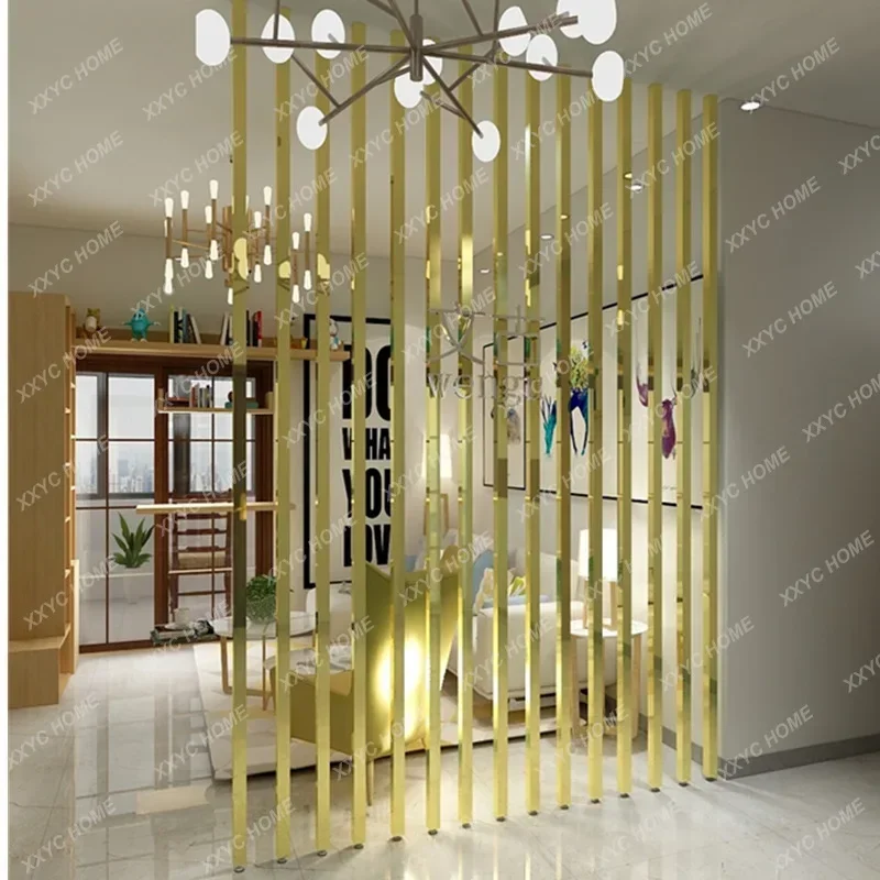 Custom Nordic Entry Iron Partition Screen Living Room Office Partition Design Partition Wall Home Room Bedroom Separation