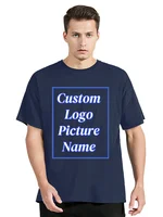 T-shirt personnalisé pour hommes T-shirt en coton chemise personnalisée faites votre conception Logo texte hommes femmes concevoir votre cadeau T-shirt cadeau 4
