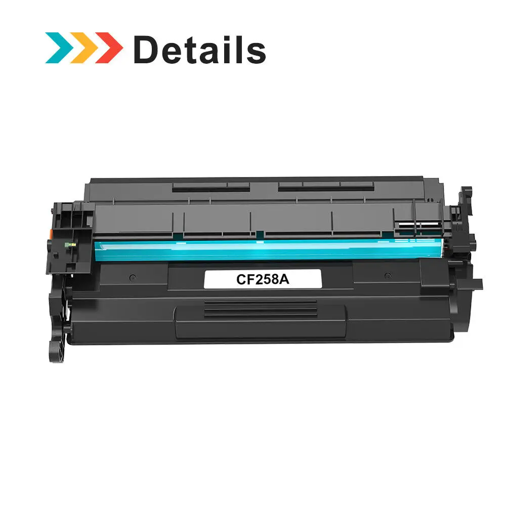 2 x CF258A 58A Toner pour HP LaserJet Pro M404 M404n M404dn MFP M428fdw sans puce