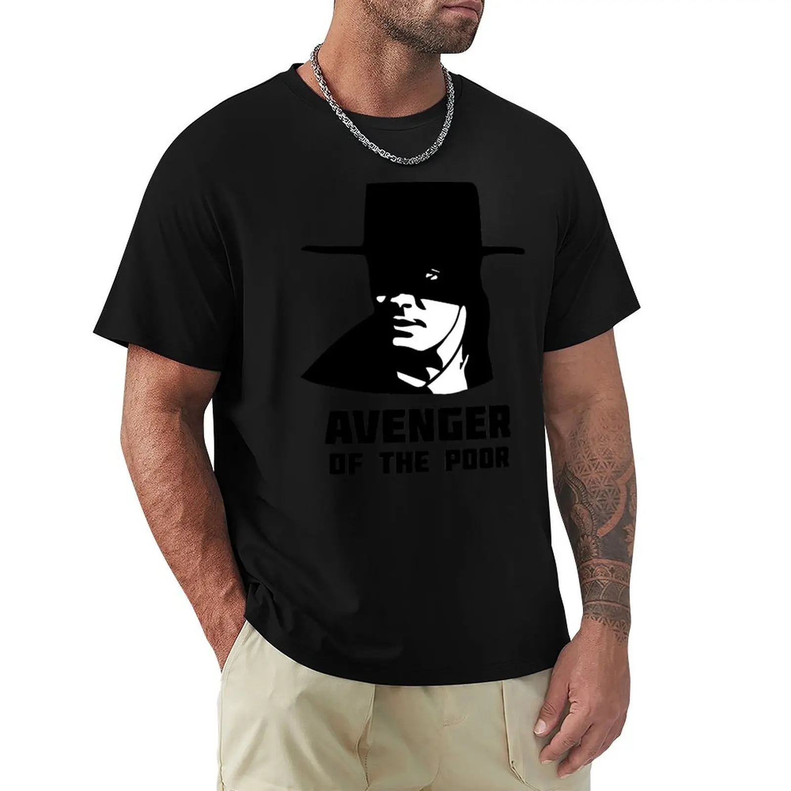 Avenger of the Poor T-Shirt No Iron Casual Short Sleeve Top