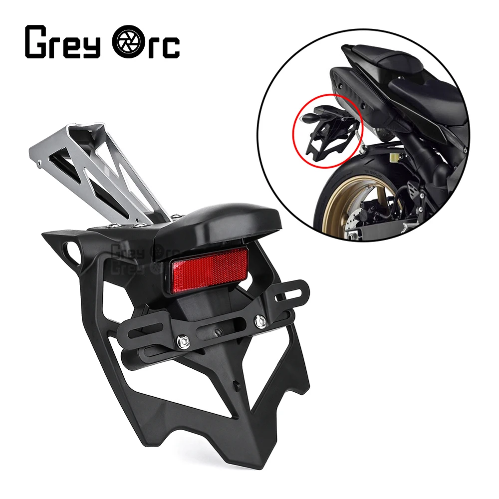 

Rear Fender Mudguard Cover License Registration Plate Bracket For Yamaha YZF R1 2009 2010 2011 2012 -2014 Motorcycle Accessories