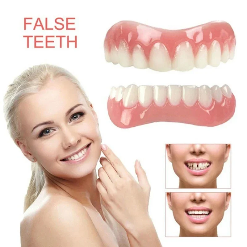 Sdottor Upper With Lower Dentures Perfect Smile Veneer Denture Toothpaste Oral Hygiene Tool Denture Instant Smile Dental Cosmeti