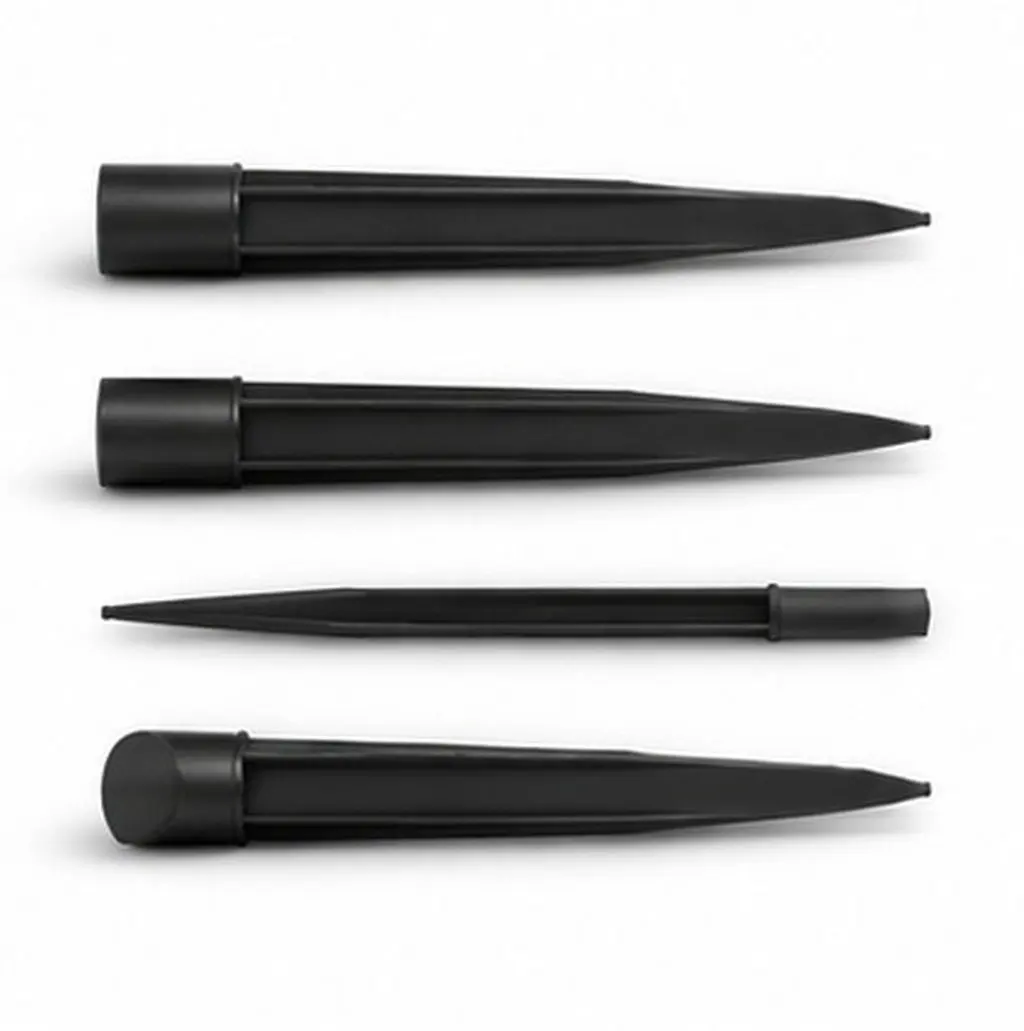 10Pcs Plastic Landscape Lighting Ground Stakes for Solar Lawn Lamps Garden Pathway Decor Outdoor Spike Holders Holiday Party