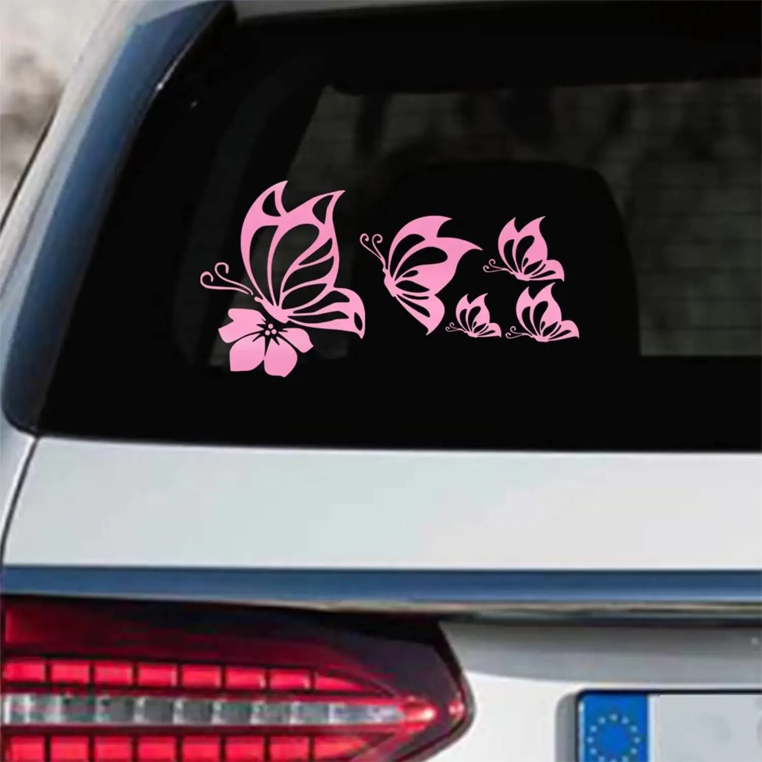 1 Set Butterfly Vinyl Car Stickers, Waterproof Pretty Decals for Car Window Laptop Decor