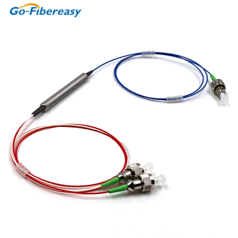 3Ports Polarization Optical Circulator (1x2P,1310nm/1550nm/C/C+L band) Single-mode FC-UPC/APC Connector Fiber Optic Circulator