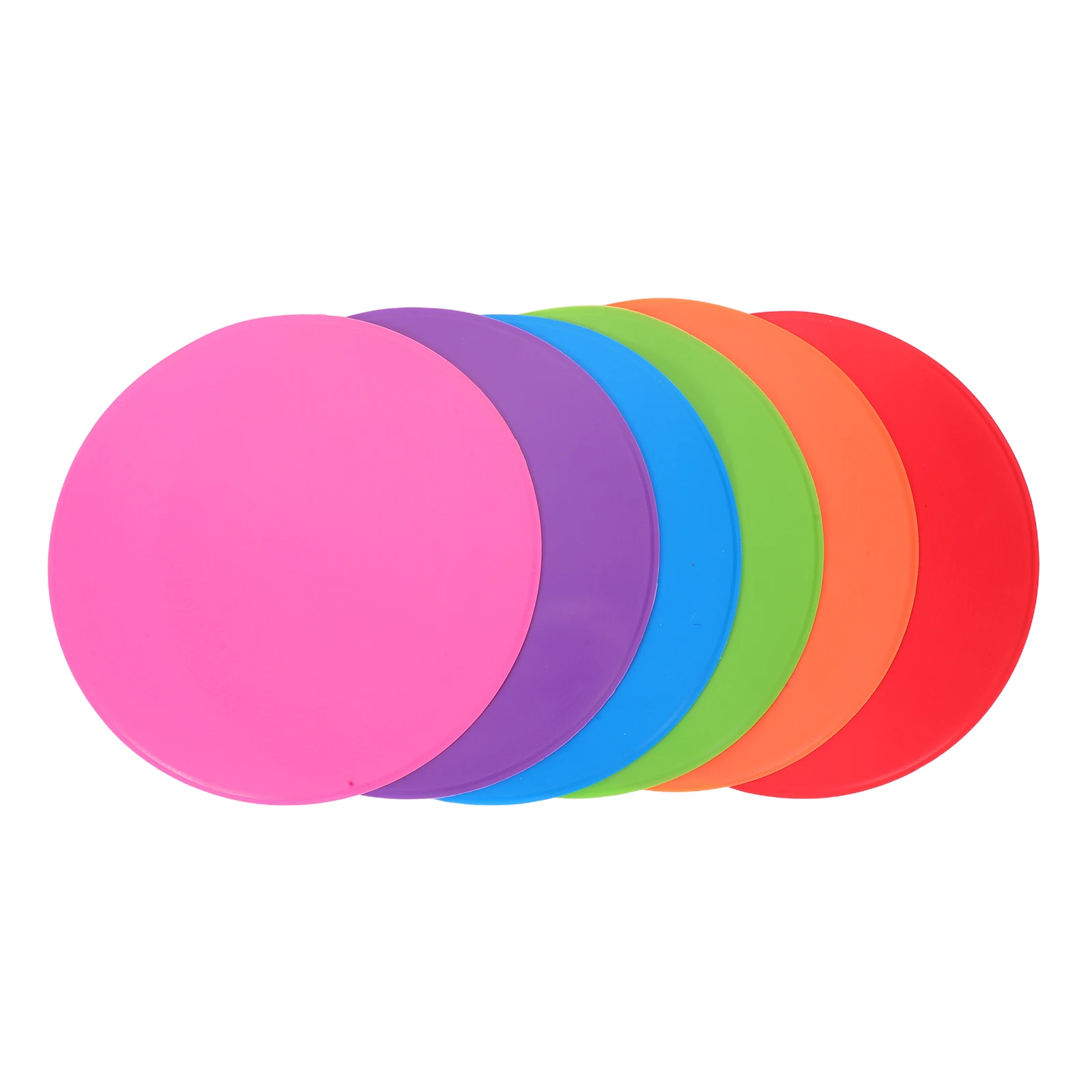 

6pcs Flat Soccer Markers Football Training Discs 9 Inch High Visibility Non-Slip Field Court Markers For Outdoor Indoor Gym