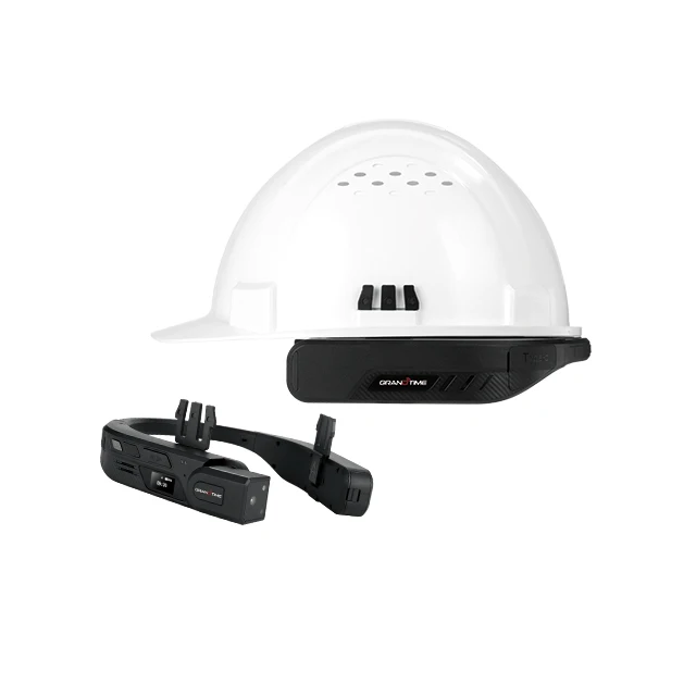 Grandtime High-end 4G AI Smart Wearable Customize Personal Protective Hard Hat Safety Helmet With Camera