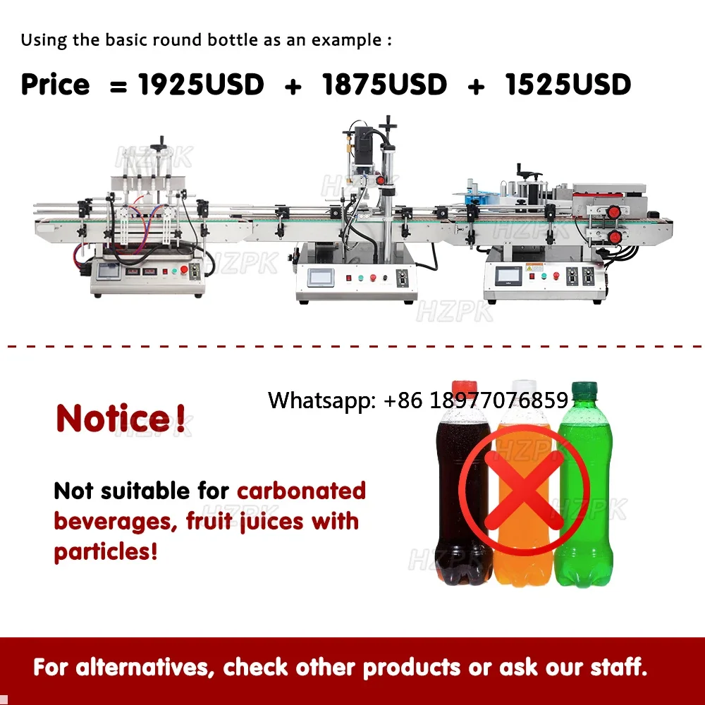Desktop Automatic Filling Capping And Labeling Packing Machine Line 500ml