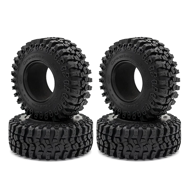 

RC 2.2 Inch Mud Grappler Rubber Tyre 125*48mm Wheel Tires for 1/10RC Rock Crawler Car TRX4 TRX-6 Axial SCX10 90046 Upgrade Parts