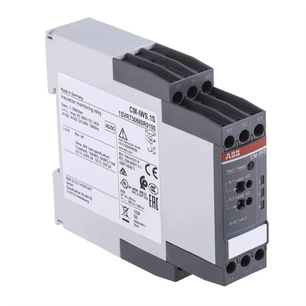 1SVR730660R0100 CM-IWS.1S Control Relay CM-IWS Series For Insulation Monitoring