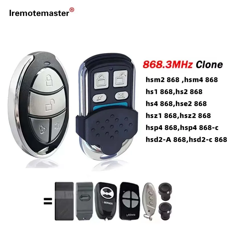 

Garage Gate Remote Control HSM2 HSM4 868 MHZ Handheld Transmitter 868.35mhz Gate Remote Opener