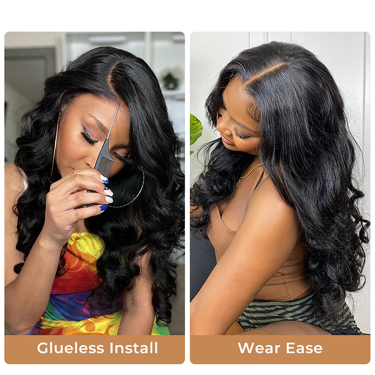 450 Density 13×6 HD Transparent Lace Frontal Wig Natural Black Body Wave Glueless Wigs Human Hair 13×4 Lace Wig Pure Human Hair