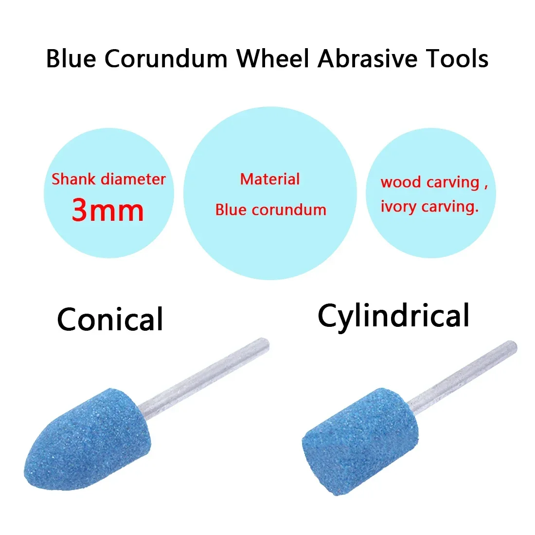 5/10pcs Polish Head Wheel Head Abrasive Mounted For Dremel Rotary Power Tools Electric Grinding Stone Wheel Dremel Accessories view 5