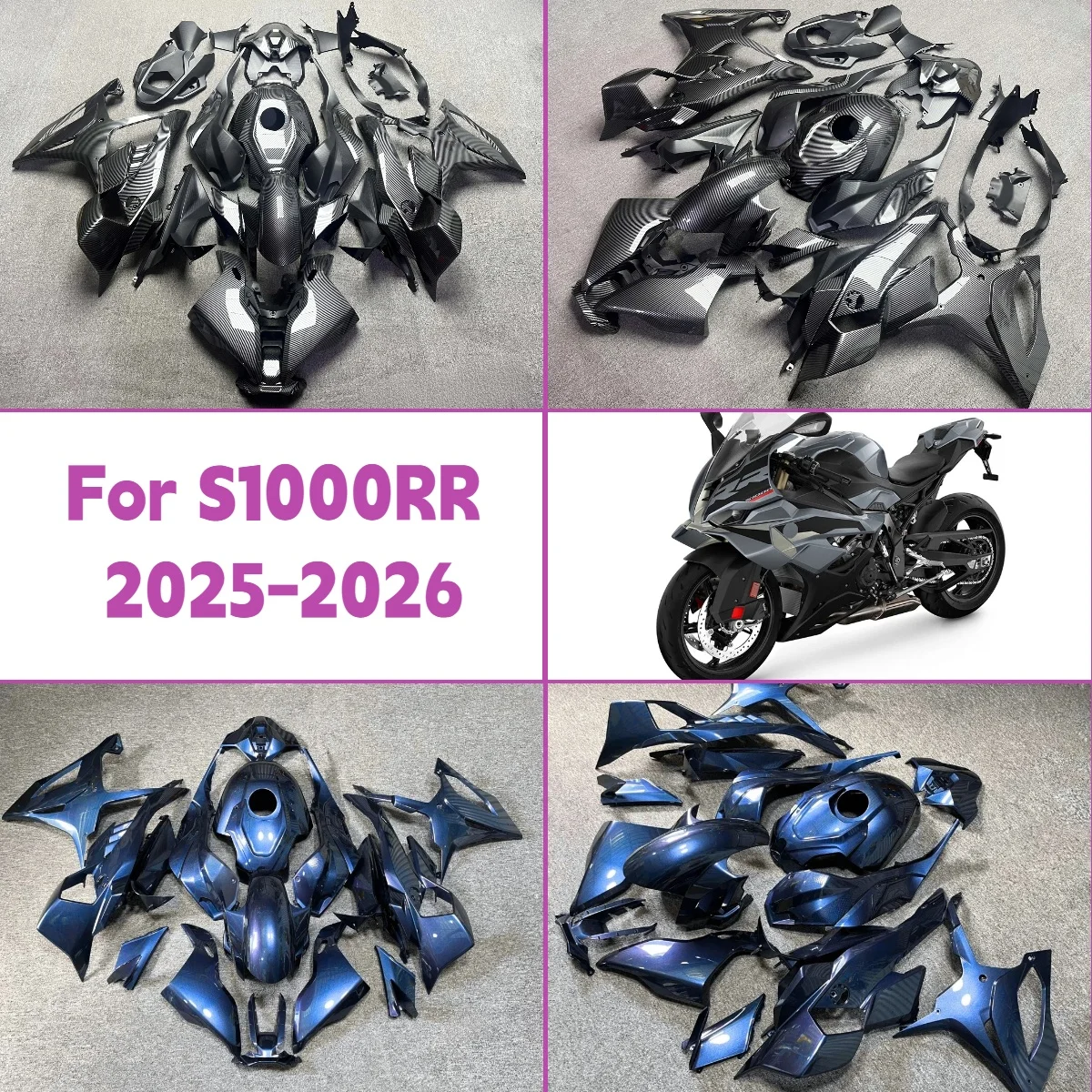 

Prime обтекатели 2025 2026 S1000R, полностью окрашенный в АБС-пластик, литой под давлением, подходит для BMW S 1000R 25 26