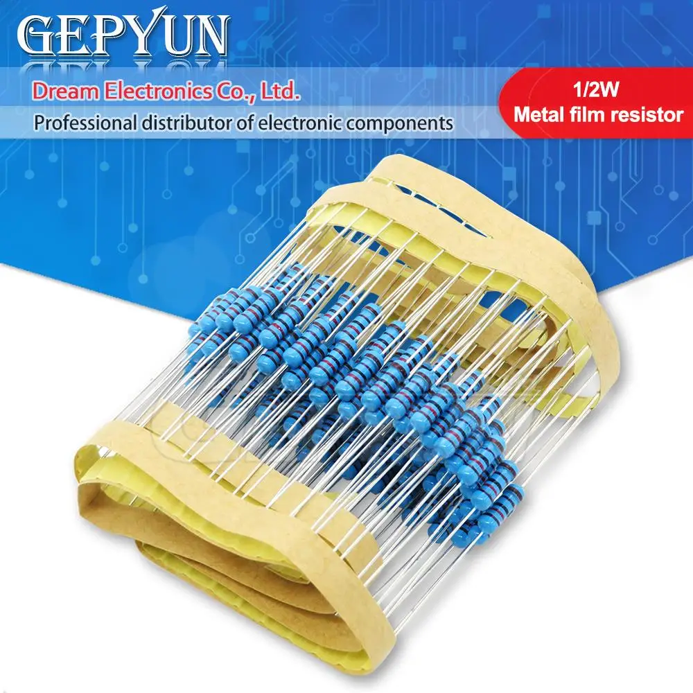 50Pcs 1/2W Metal Fi…