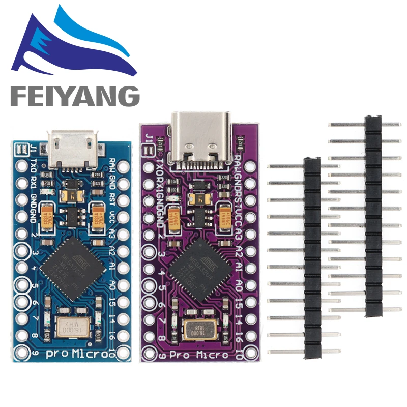 PRO MICRO/TYPE-C USB 5V 16MHz Board Module For Arduino/Leonardo ATMEGA32U4-MU Controller Pro-Micro Replace Pro Mini