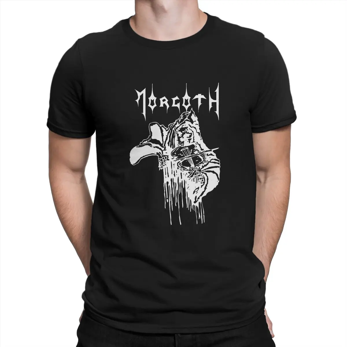 Men T-Shirt Morgoth- Pits Of Utumno1 Fashion Tees Short Sleeve M-morbid Angel T Shirt Round Neck Clothes Original