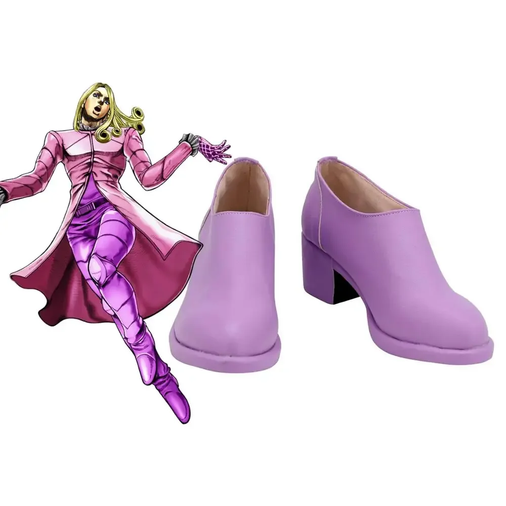 JoJo Bizarre Adventure Steel Ball Run divertenti stivali Cosplay di san valentino scarpe in pelle personalizzate