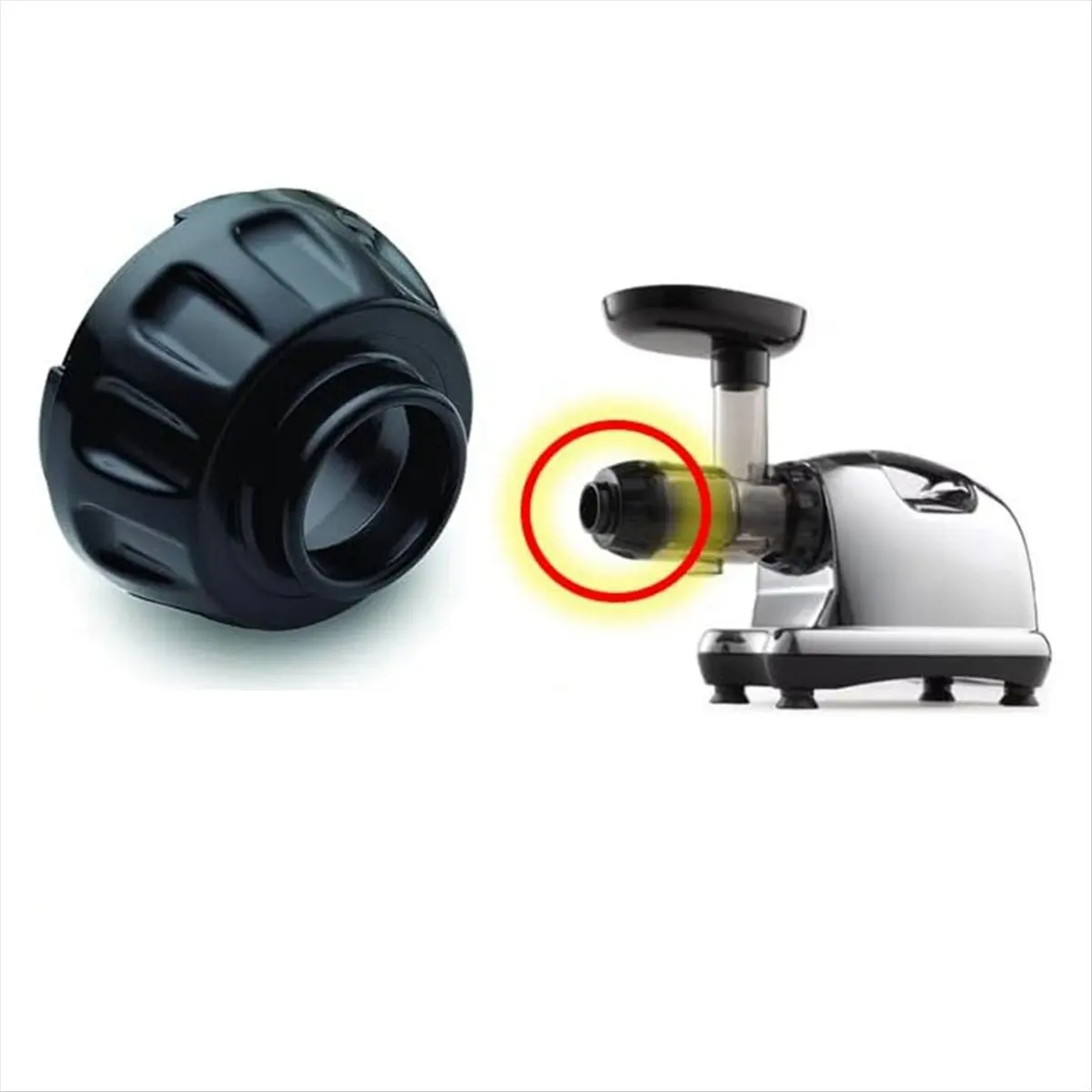 A45I Juicer End Cap, Replacement Parts for Model 8003 8004 8005, Cold Slow Juicer Parts & Accessories