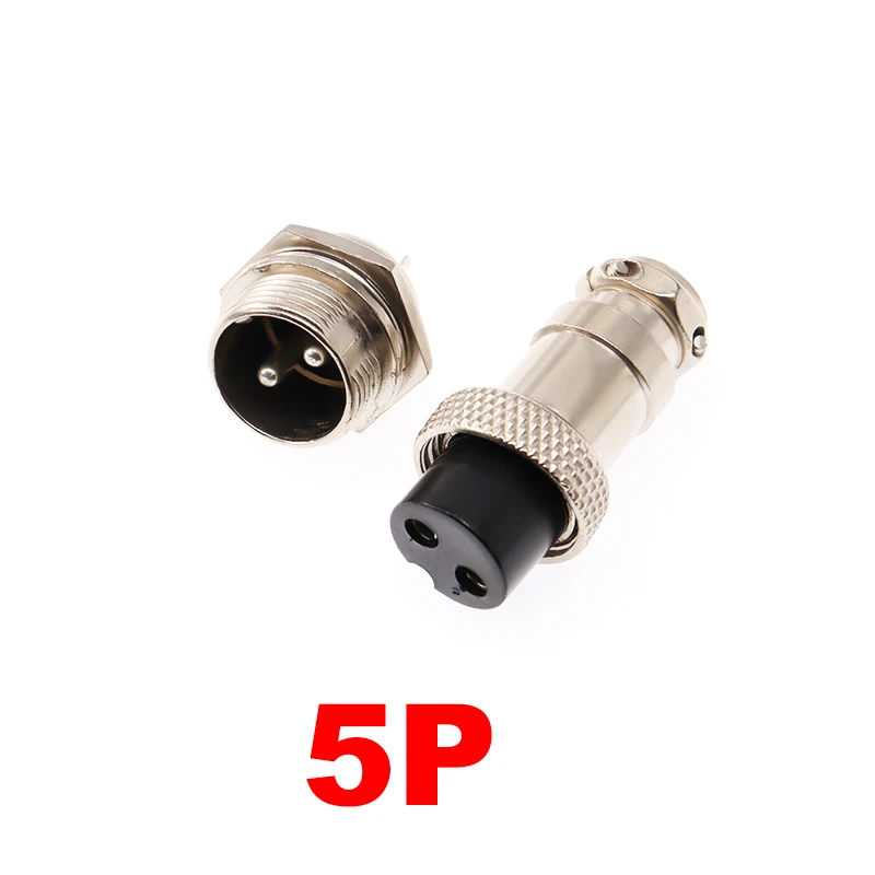 1 Set GX16 Aviation Plug Socket Connector 2 3 4 5 6 Pin Electric Scooter eBike Charging Charger Plug Male & Female Wire Panel
