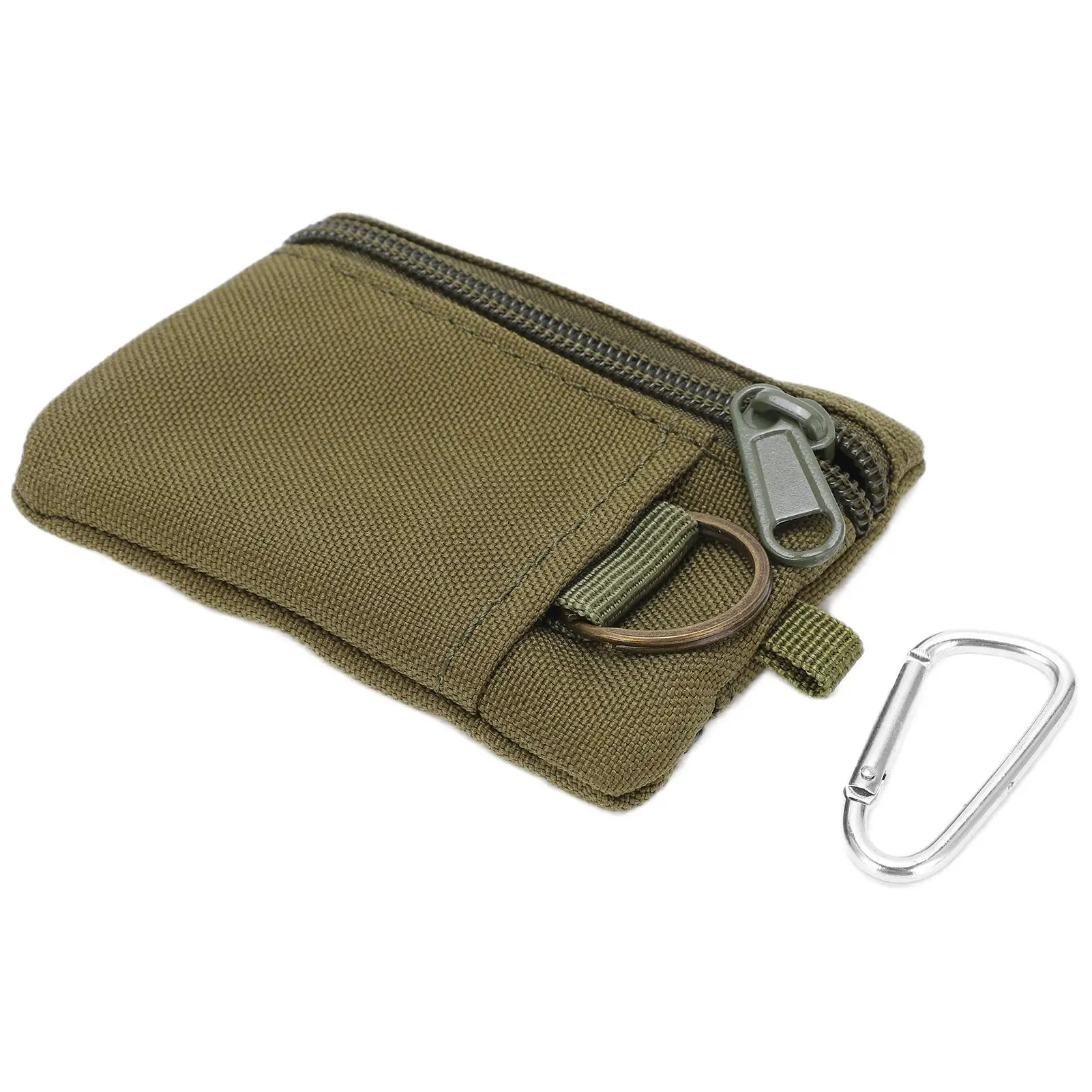 

For outdoor Mini Key Card Case Lightweight EDC Molle Pouch Bag with Carabiner