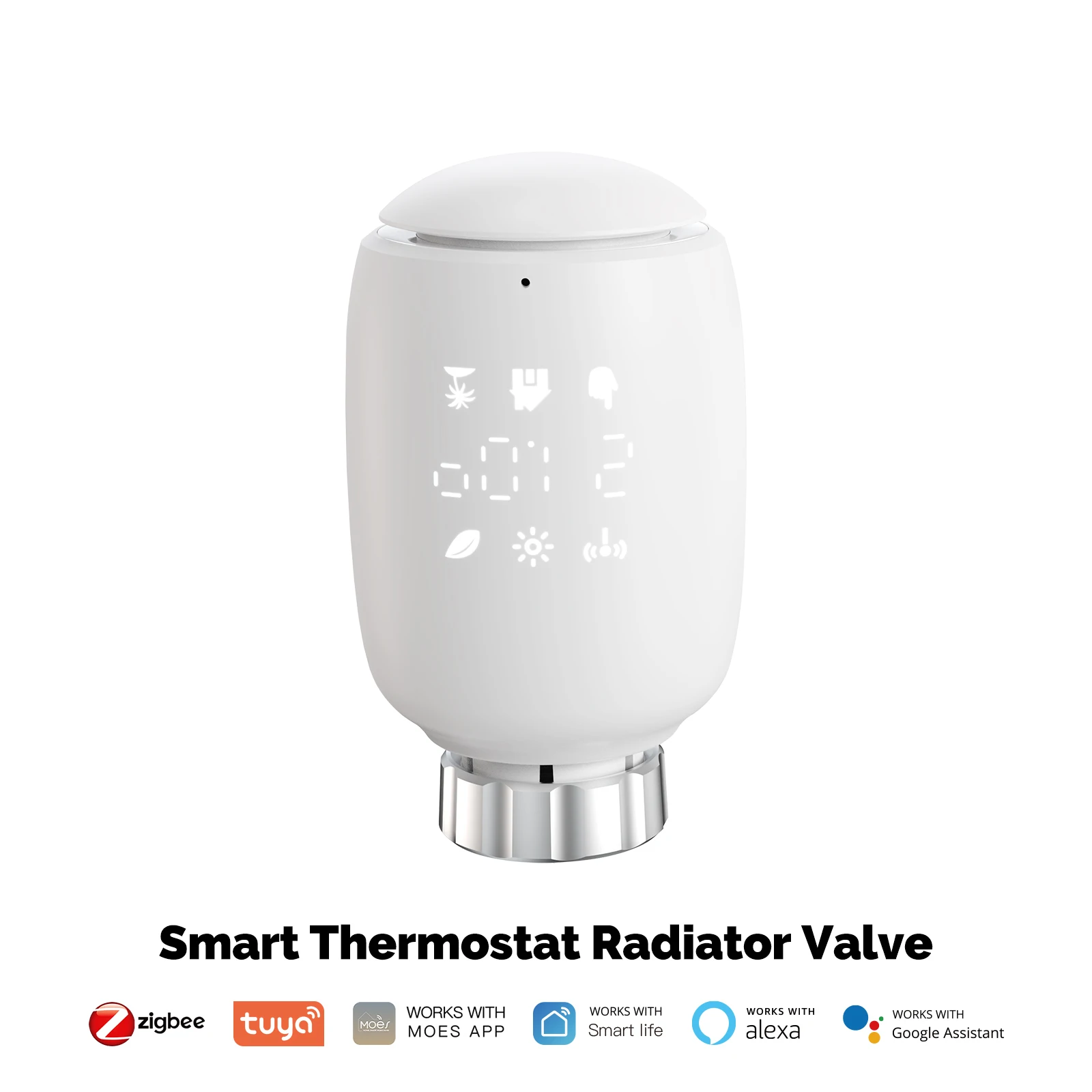 Tuya ZigBee3.0 TRV Smart Radiator Actuator Programmable Thermostat Valve Temperature Controller 2MQTT Alexa Google Voive