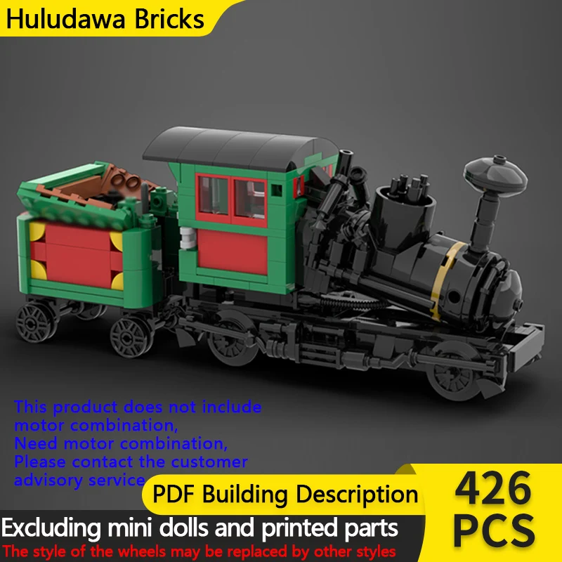 

City Car Model MOC Building Bricks Mountain Cog Railway Train Modular Technology Children Holiday Gifts Assemble Toys Suit