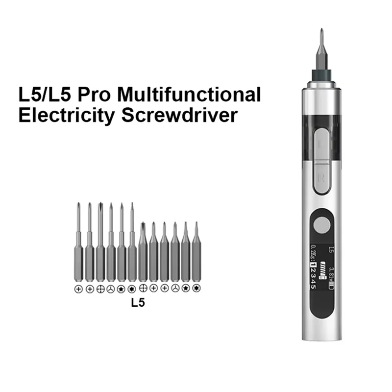 

A76X-Precision Torque Electric Screwdriver Set Magnetic Bit Tool For Phone Watch Laptop Mini Repair Screwdriver
