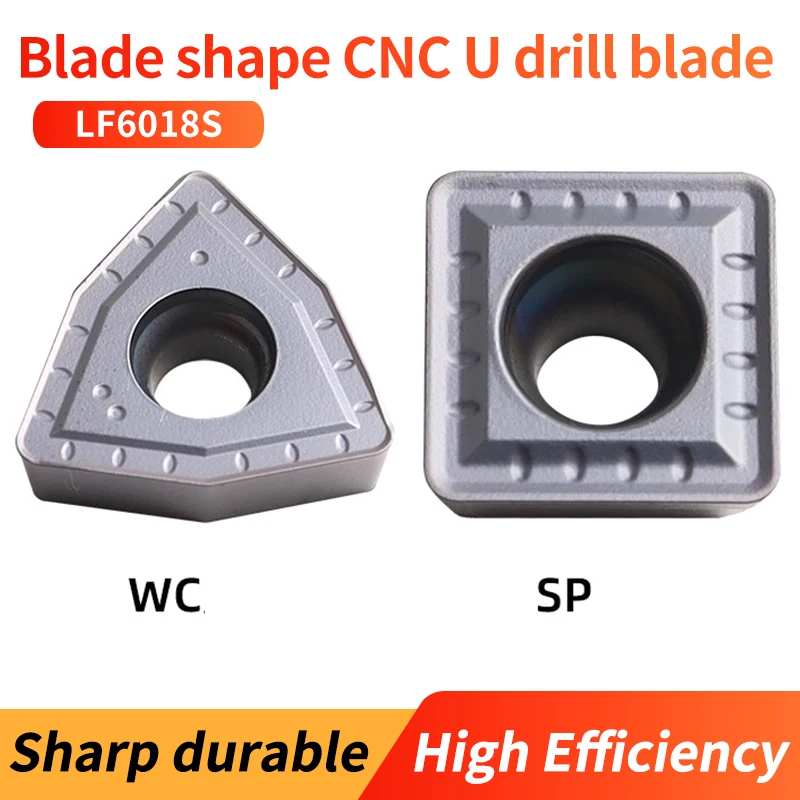 

VOKET CNC U-drill blade WCMT050308-MF LF6018S stainless steel rapid violent drilling SPMG