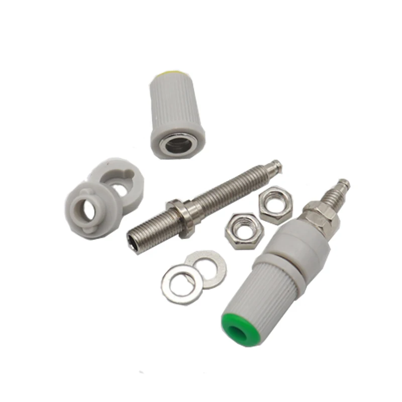 【5-2PCS】M5*48 pure copper high current 30A connector post 5mm connector terminal grounding post plug banana panel socket