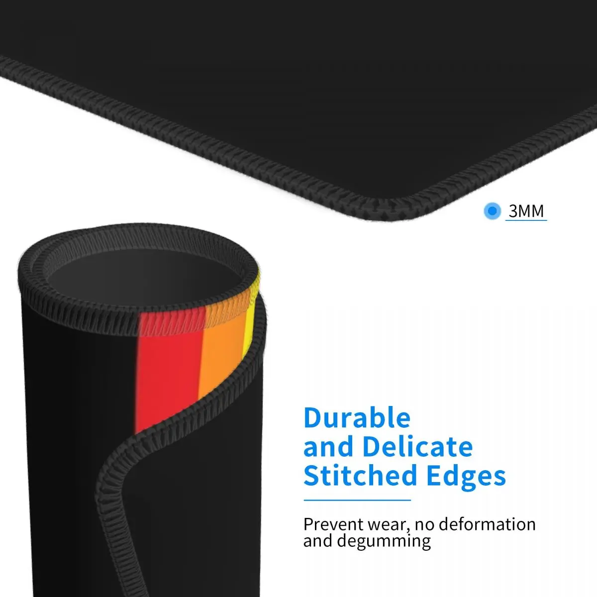 Rainbow Pride LGBT Strip Mouse Pad Keyboard Komputer Mouse Mat Gamer PC Desk Mat Aksesori Kantor Alas Meja