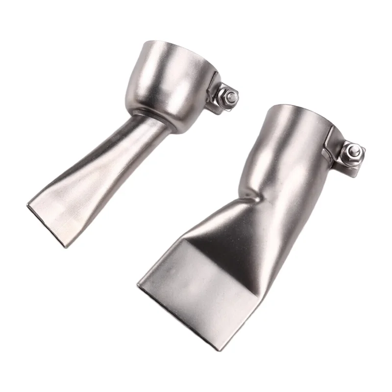 Essential Welding Tools: 2Pcs Flat Nozzle Pack, 20Mm And 40Mm Stainless Steel, For Hot Air Welders-BAAQ