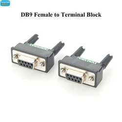 Compatible MOXA DB9 Female to Soldless Terminal Block Adapter D Sub 9Pin to Srew Terminal Block Serial for RS485