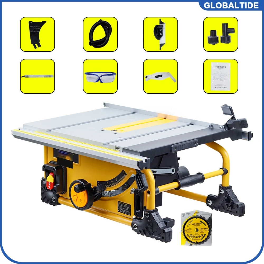 8 inch pipe rack table saw portable multifunctional electric cutting machine woodworking household cutting board