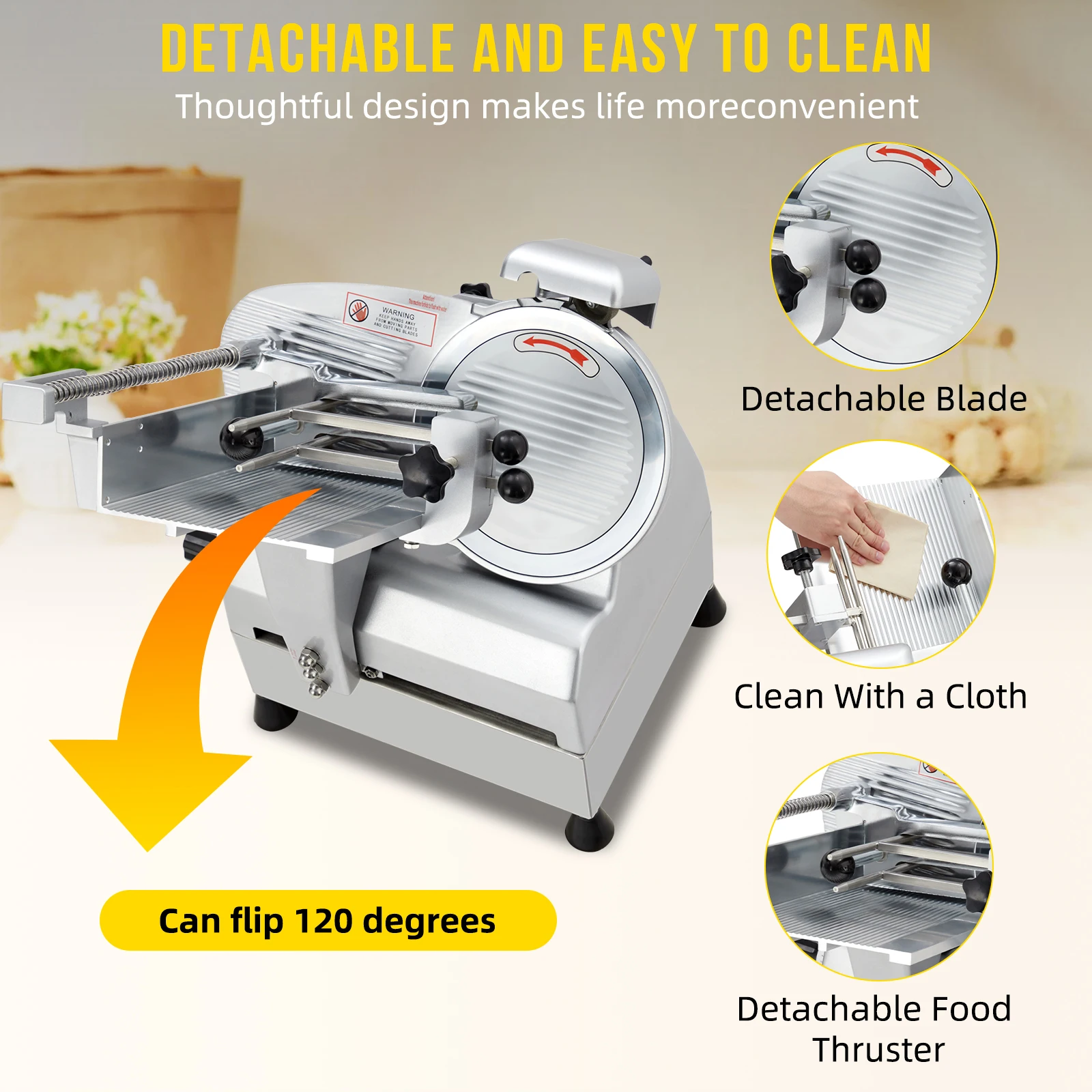 Automatic Meat Slicer Dual Motor Deli Slicer 12