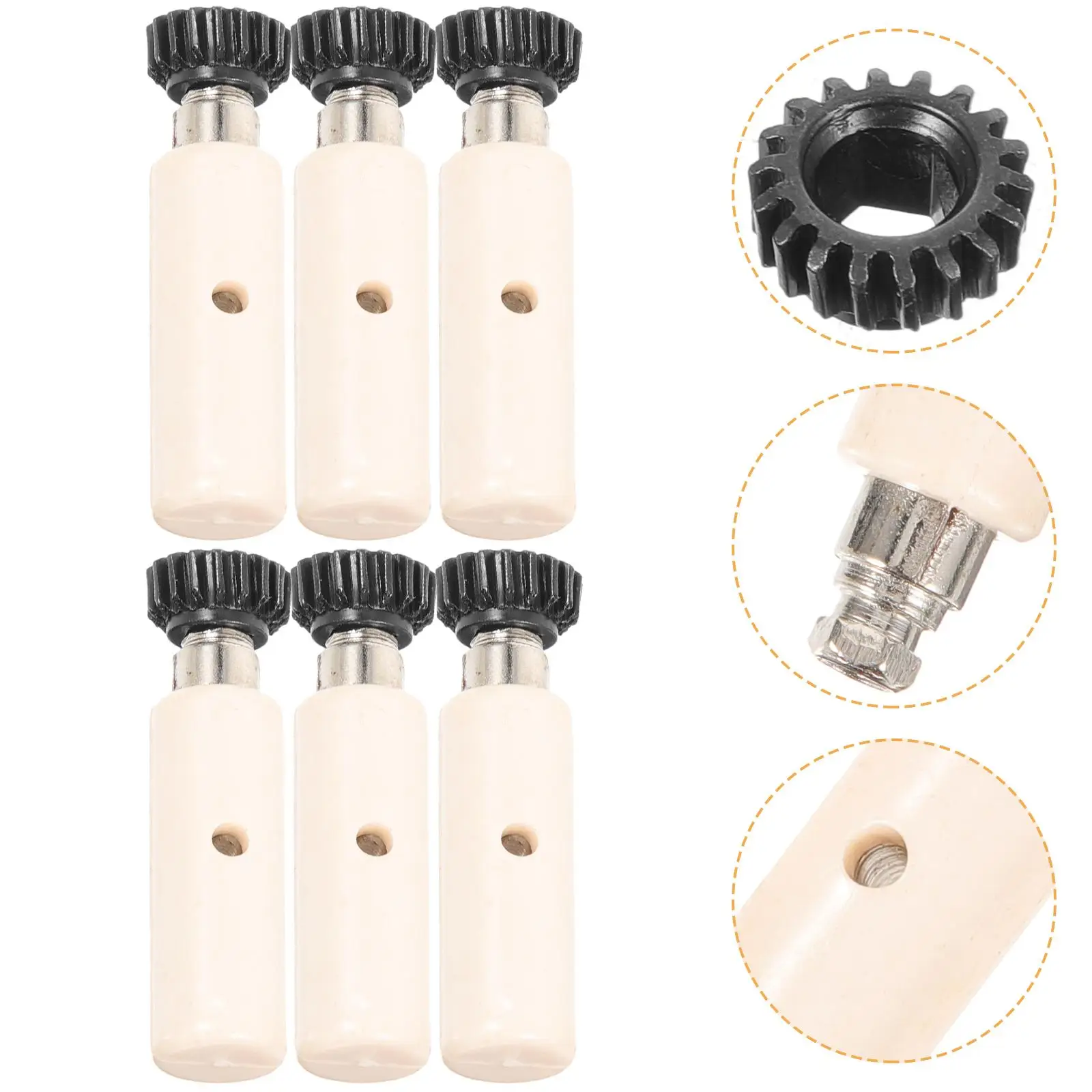 

6 pcs Guitar Tuner Gear Tuning Pegs Tailpieces Sturdy ABS Machine Button Electric Acoustic Bass String Parts Professional