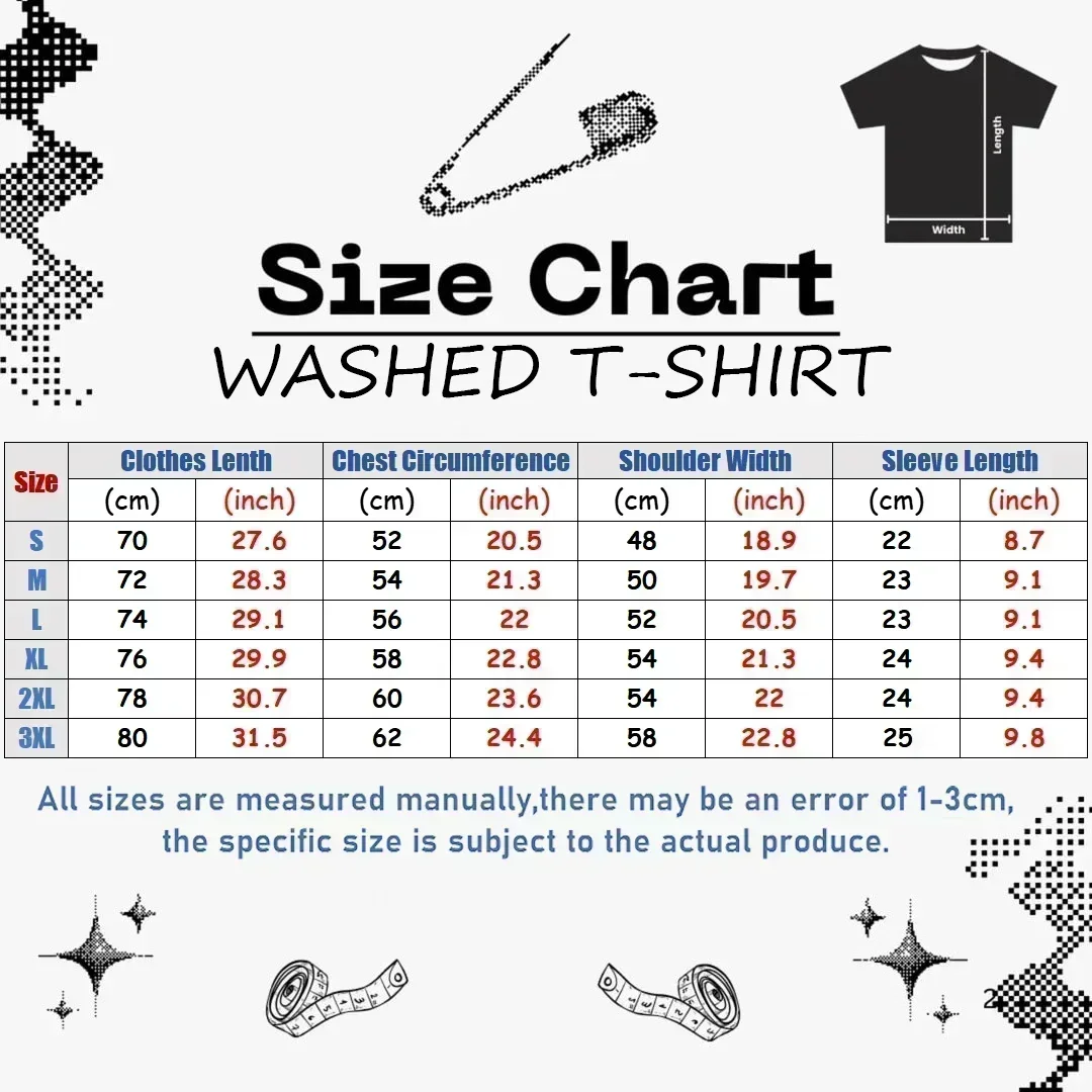 Dark Gothic Alice Madness Returns T-Shirt American McGee Game Washed Vintage Unisex Kurzarm Oversized Streetwear Tees Tops – Detail 1