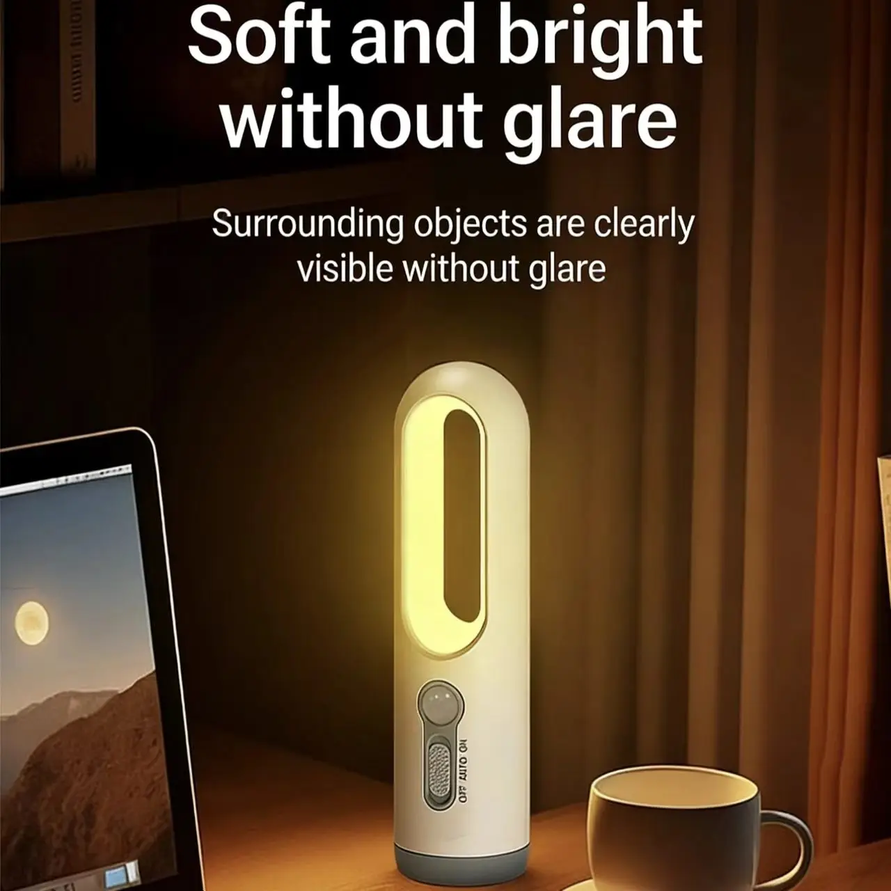 Portable 2 in 1 Flashlight Motion Sensor Night Light Bedroom Bathroom Reading Camping Lighting Baby Feeding Eye Care Bedside Lam