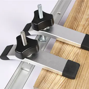 T型槽滑塊 M8 T型螺絲 M8螺帽 鋸台活動壓緊夾,適用於19、30、45型T型槽 T型槽木工DIY工具 10 最佳銷售 T型軌道夾具 - №9