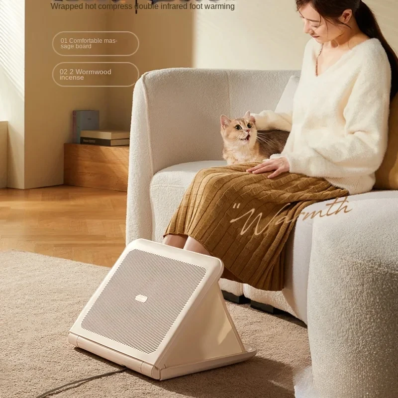 portable foot warmer artifact under the office table, heating household foot grill