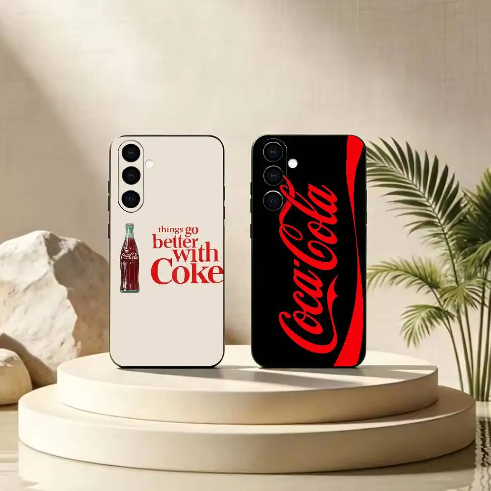 C-Coca D-Drinks C-Cola   Phone Case For Samsung Galaxy A73,A72,A71,A70,A53,A52,A51,Others Soft Black Cover