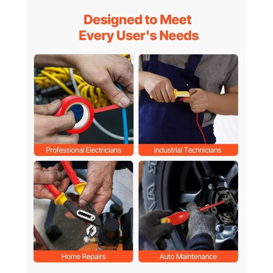 مجموعة مفك براغي معزولة مكونة من 50 قطعة للكهربائيين 1000 فولت