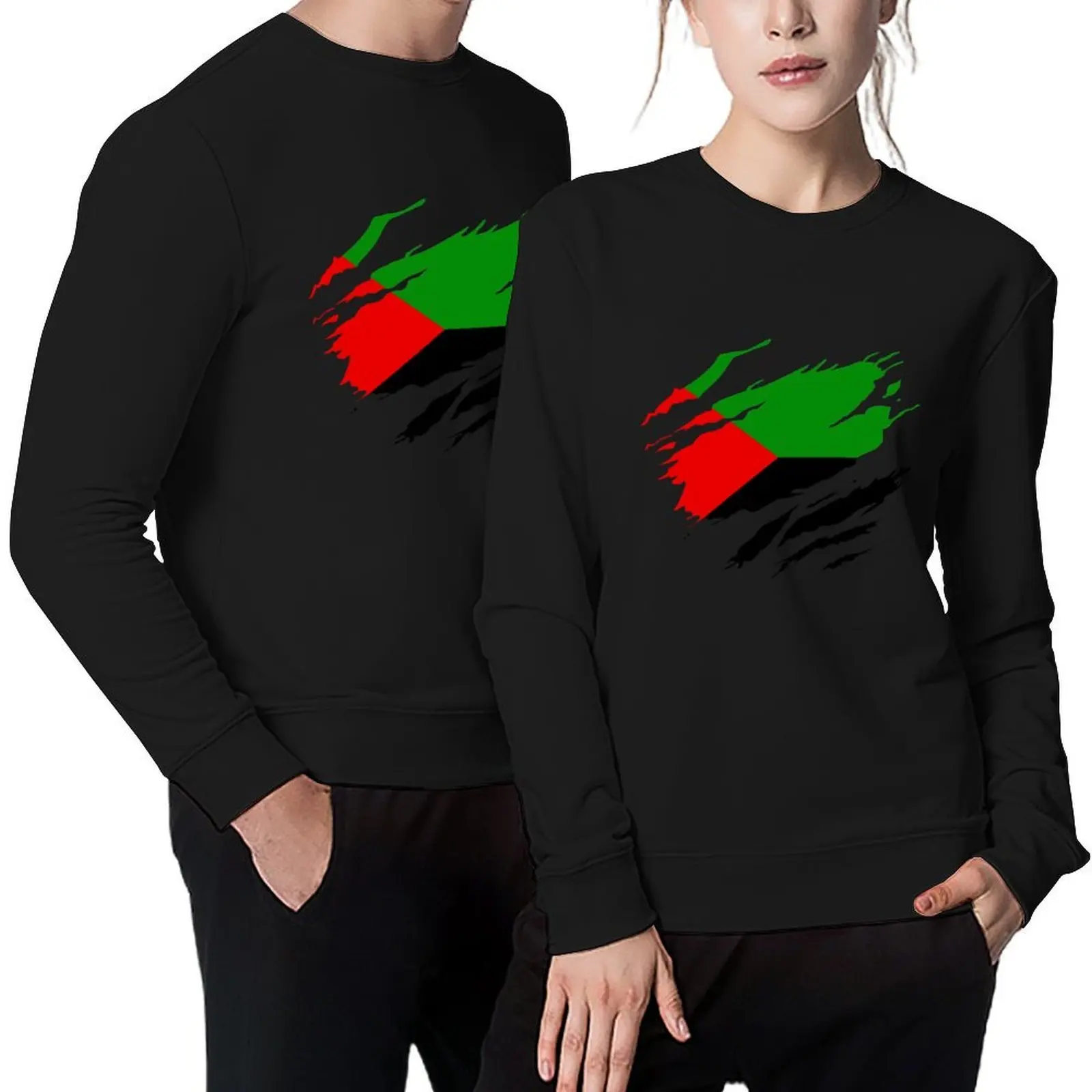 

Torn Style Martinique Flag Pullover korean style clothes mens clothes clothes for men anime new in sweatshirts